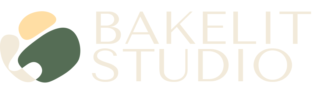 Logo Bakelit Studio – nowoczesny apartament w stylu modern retro w Krakowie